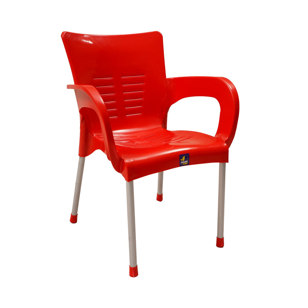 Model: SP-206 – Stackable Plastic Chair with Metal Legs thumbnail 4