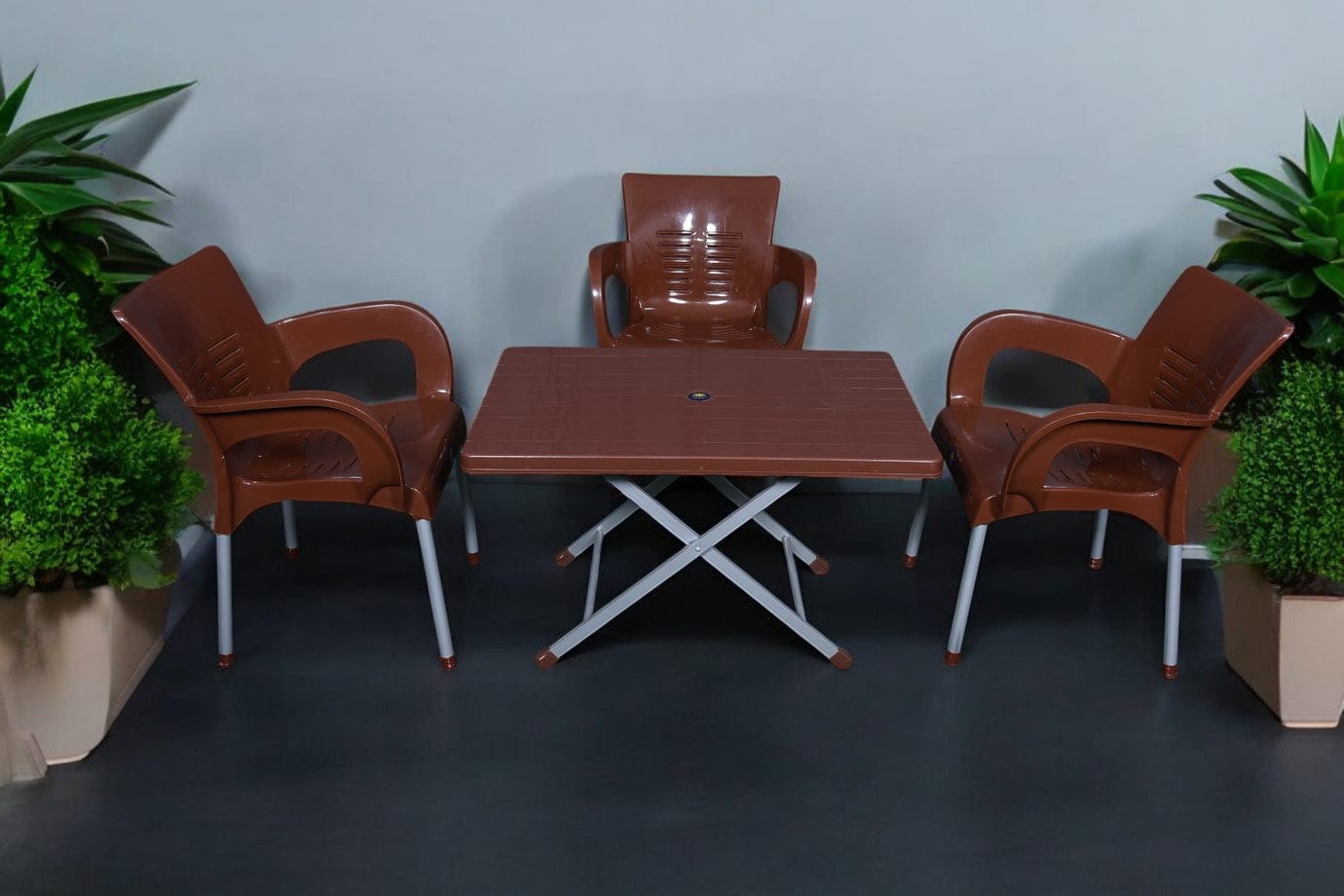 Relaxo Chair Set with BP-214-S Folding Table