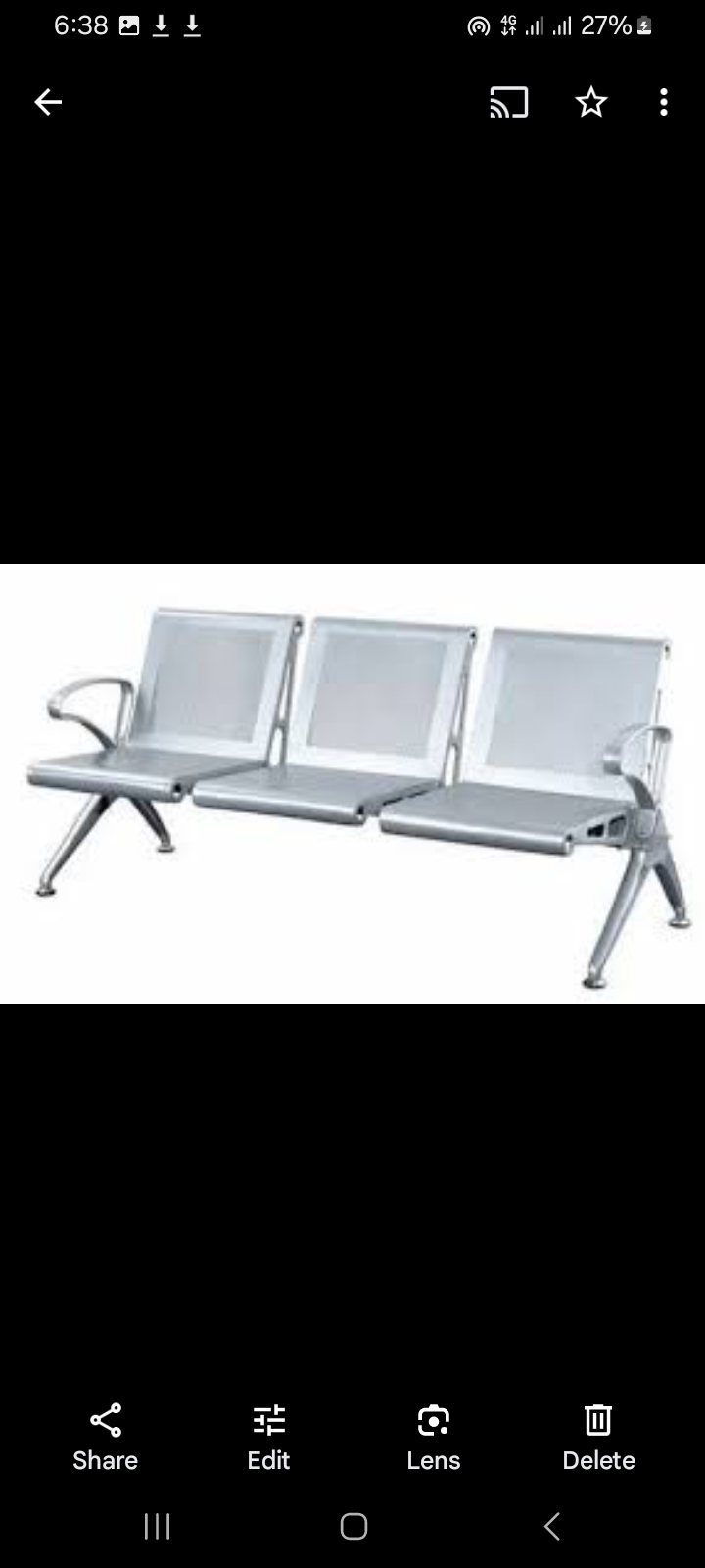 RK-WB33 – 3-Seater Steel Waiting Bench thumbnail 3