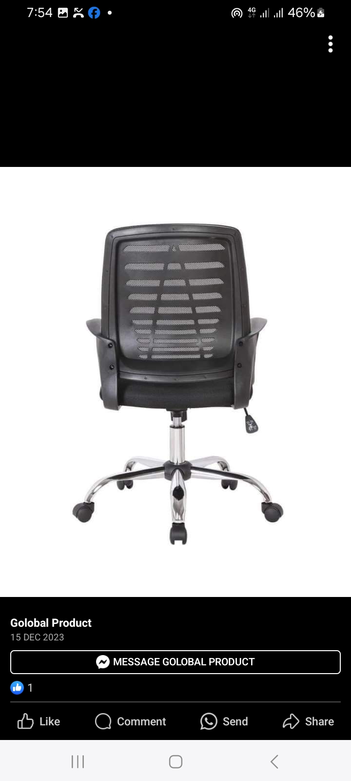 RK-B315 – Mesh Back Revolving Office Chair thumbnail 3