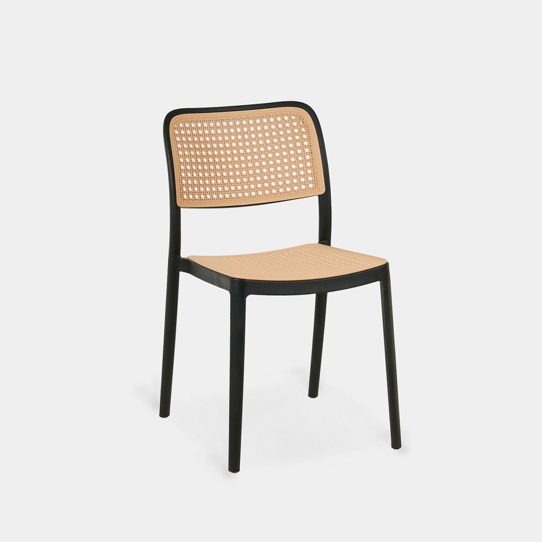 RK-DNC28 – Modern Rattan-Style Plastic Dining Chair