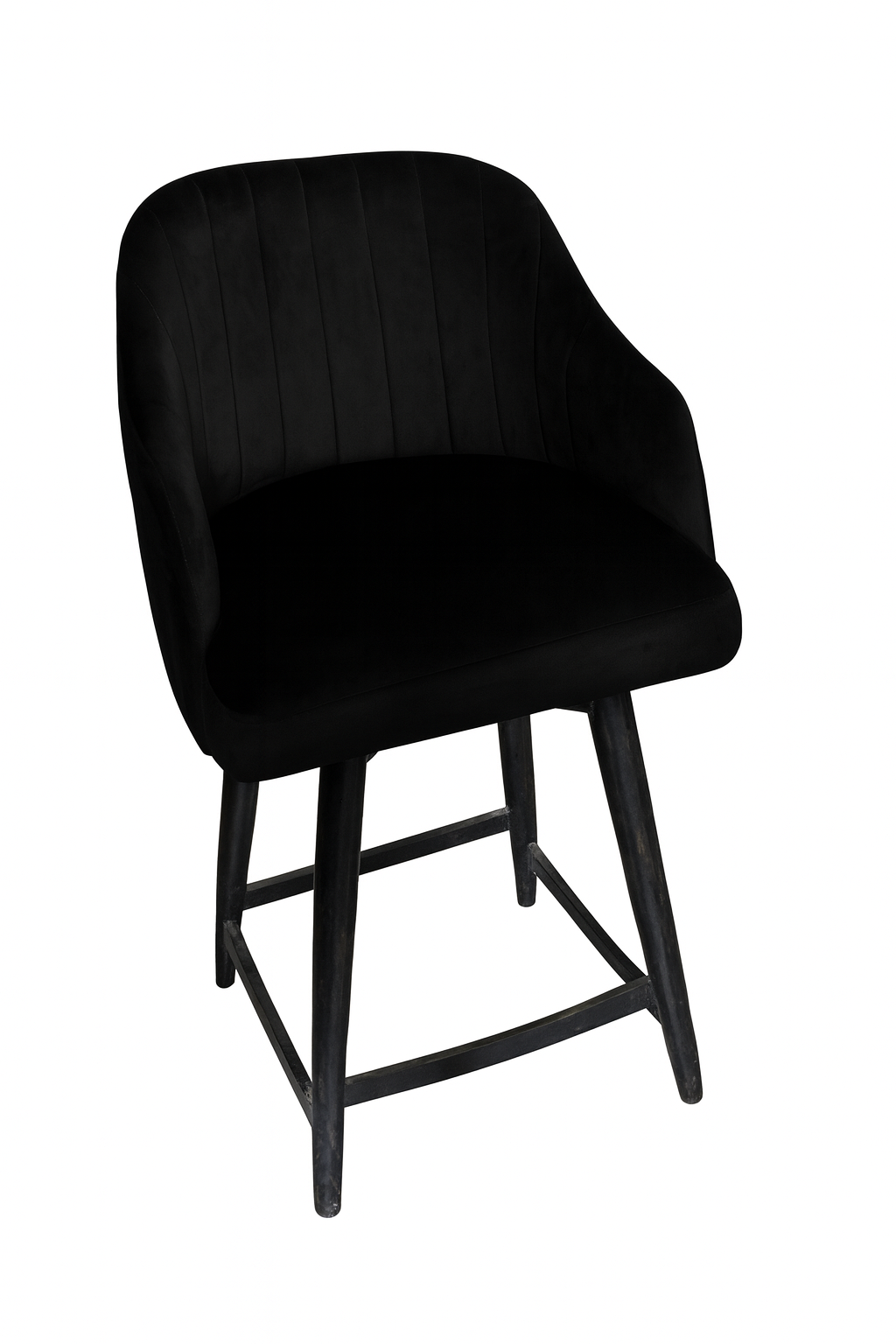 RK-DNC32 – Black Upholstered Counter Stool Chair