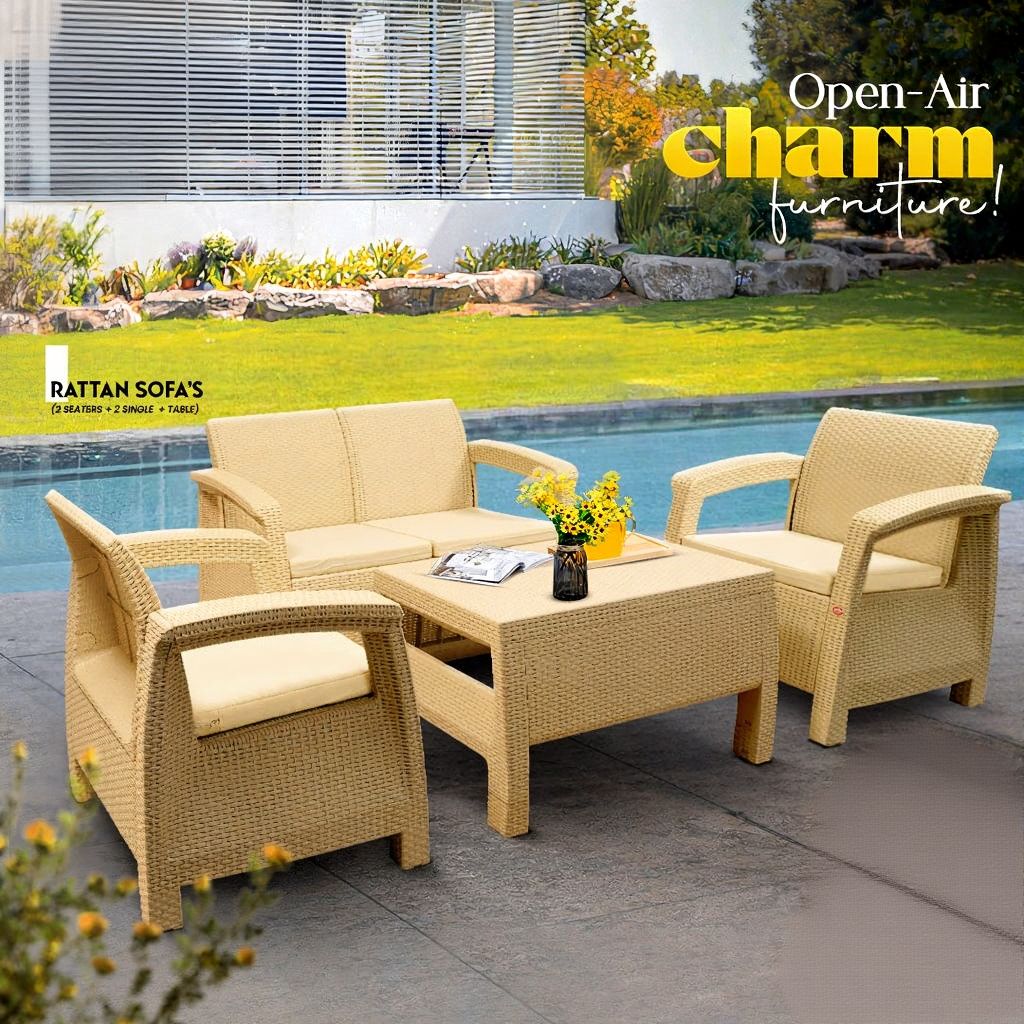 Premium Rattan-Look Outdoor Sofa Set  thumbnail 2