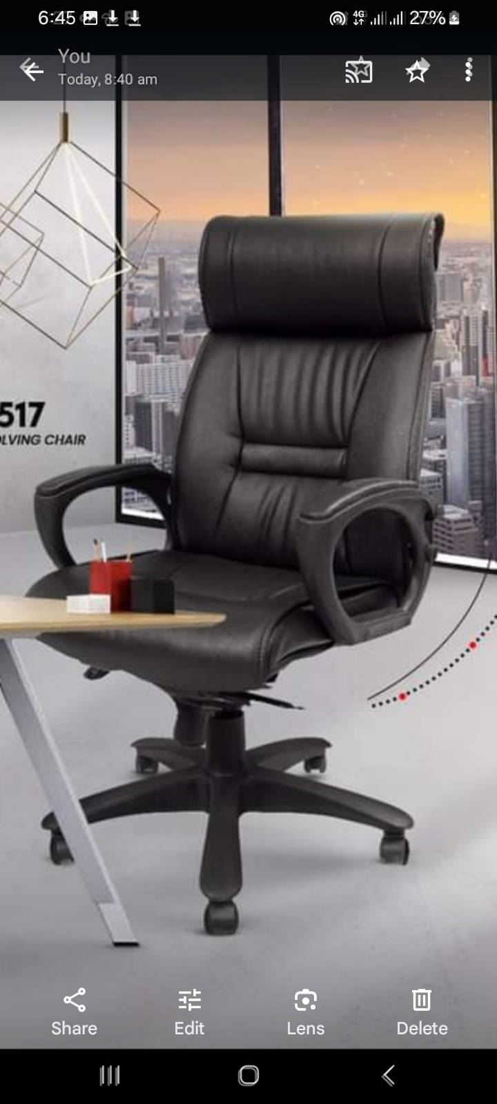Model RK-517 (Black Executive Chair) thumbnail 4