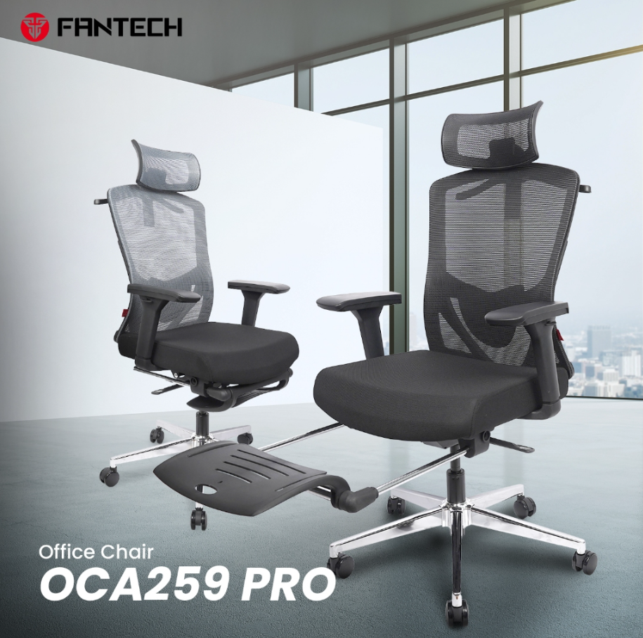 RK-2019 – Ergonomic Mesh Executive Chair with Footrest thumbnail 3