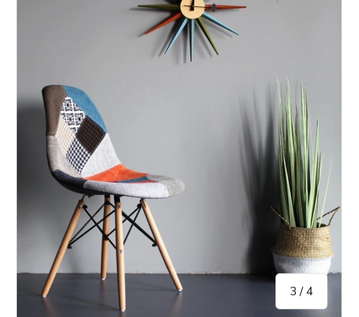 RK Patchwork Dining Chair – Modern Style & Comfort thumbnail 3