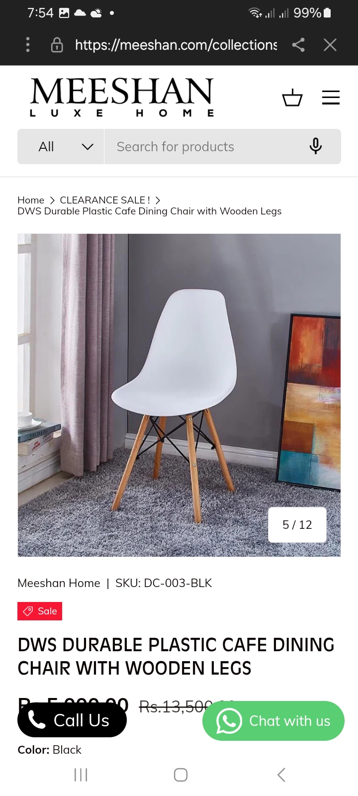 RK Plastic Dining Chair Model: RK-DC-212 thumbnail 2