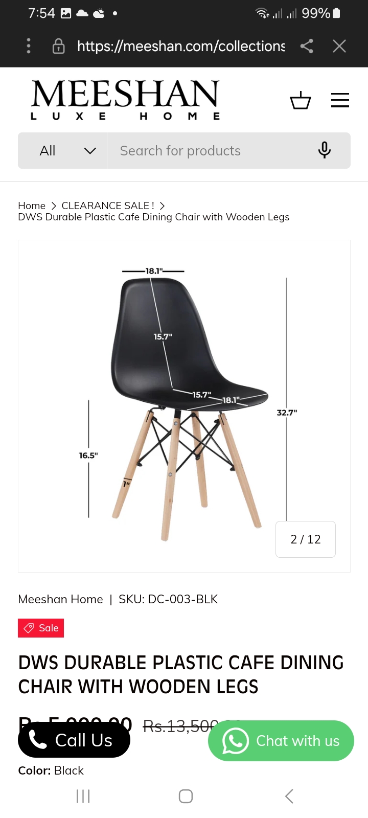 RK Plastic Dining Chair Model: RK-DC-212 thumbnail 8