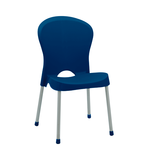 Boss BP-310 Denny Max Armless Chair with Silver Legs thumbnail 5