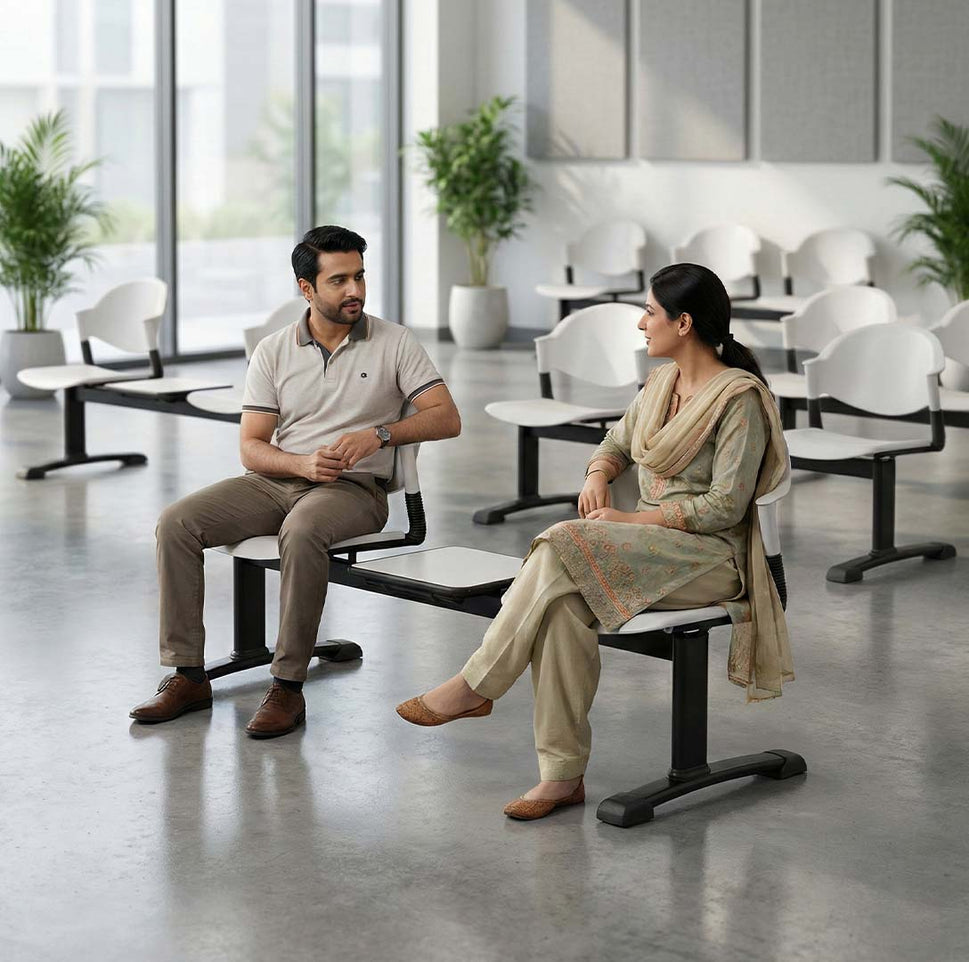 SAAB S-05-H Comforto Visitor Sofa 2-Seater with Table Double Channel