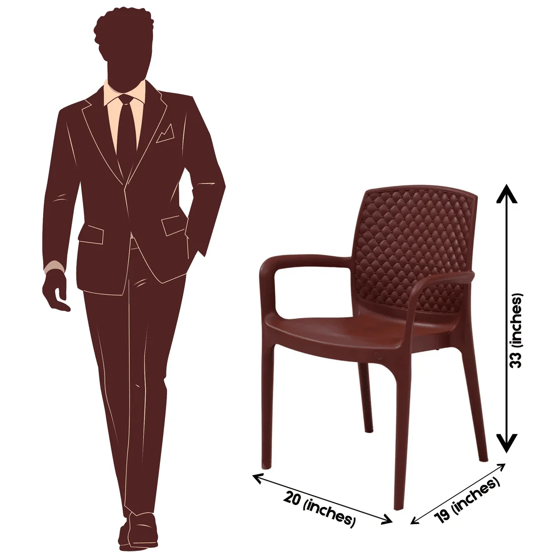  SAAB Plastic Chair – Model SP-624-C (Cushion Seat Series thumbnail 2
