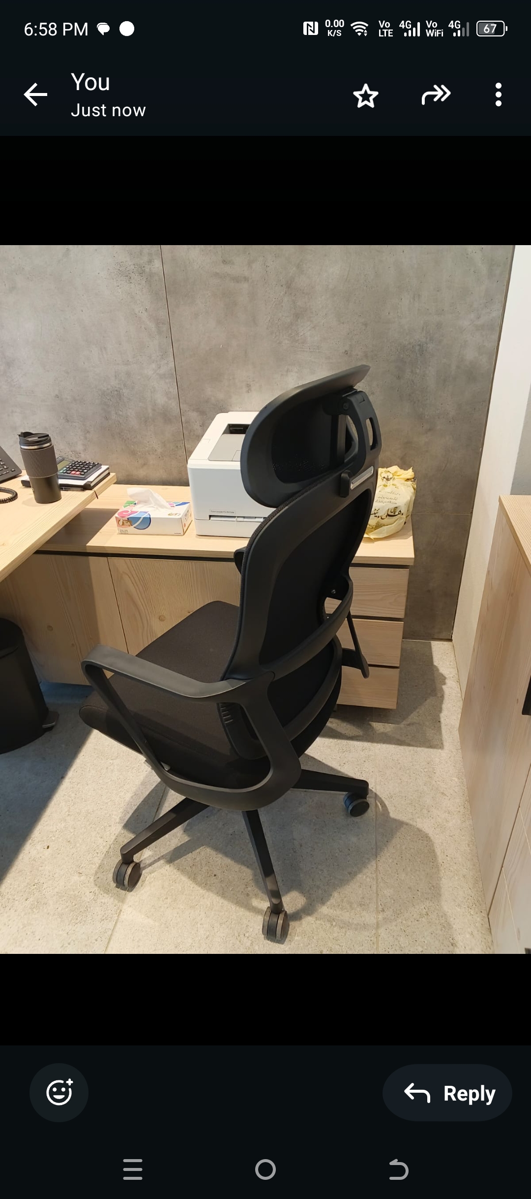 Rk-2203 High back Office Chair thumbnail 2