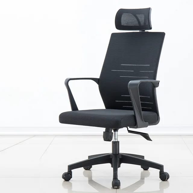 RK-M905 – High Back Mesh Ergonomic Office Chair with Adjustable Headrest & Revolving Base thumbnail 3