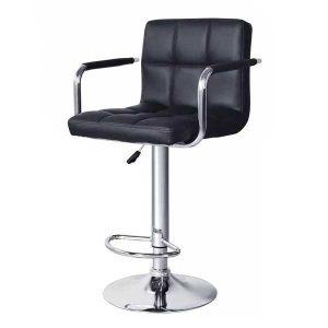 RK-B511C Premium Black Leather Bar Stool thumbnail 2
