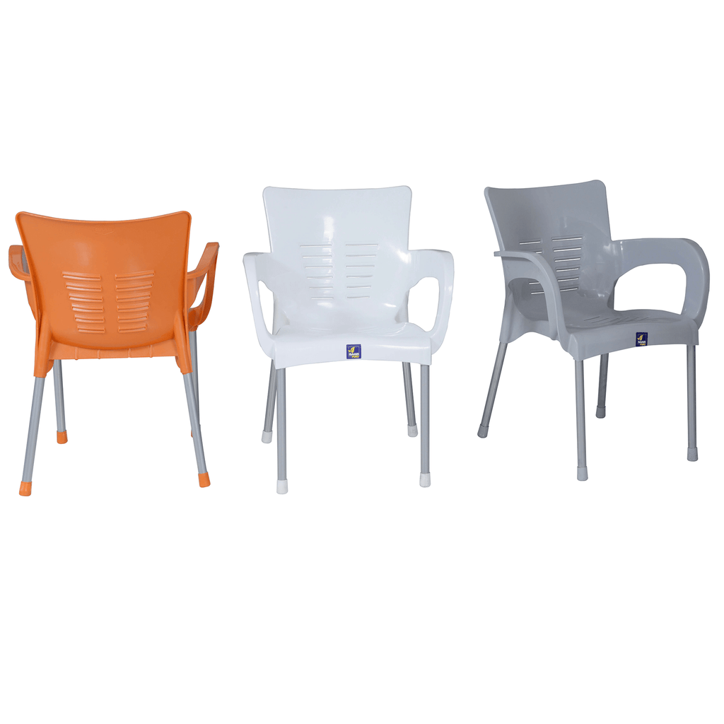 Model: SP-206 – Stackable Plastic Chair with Metal Legs thumbnail 8