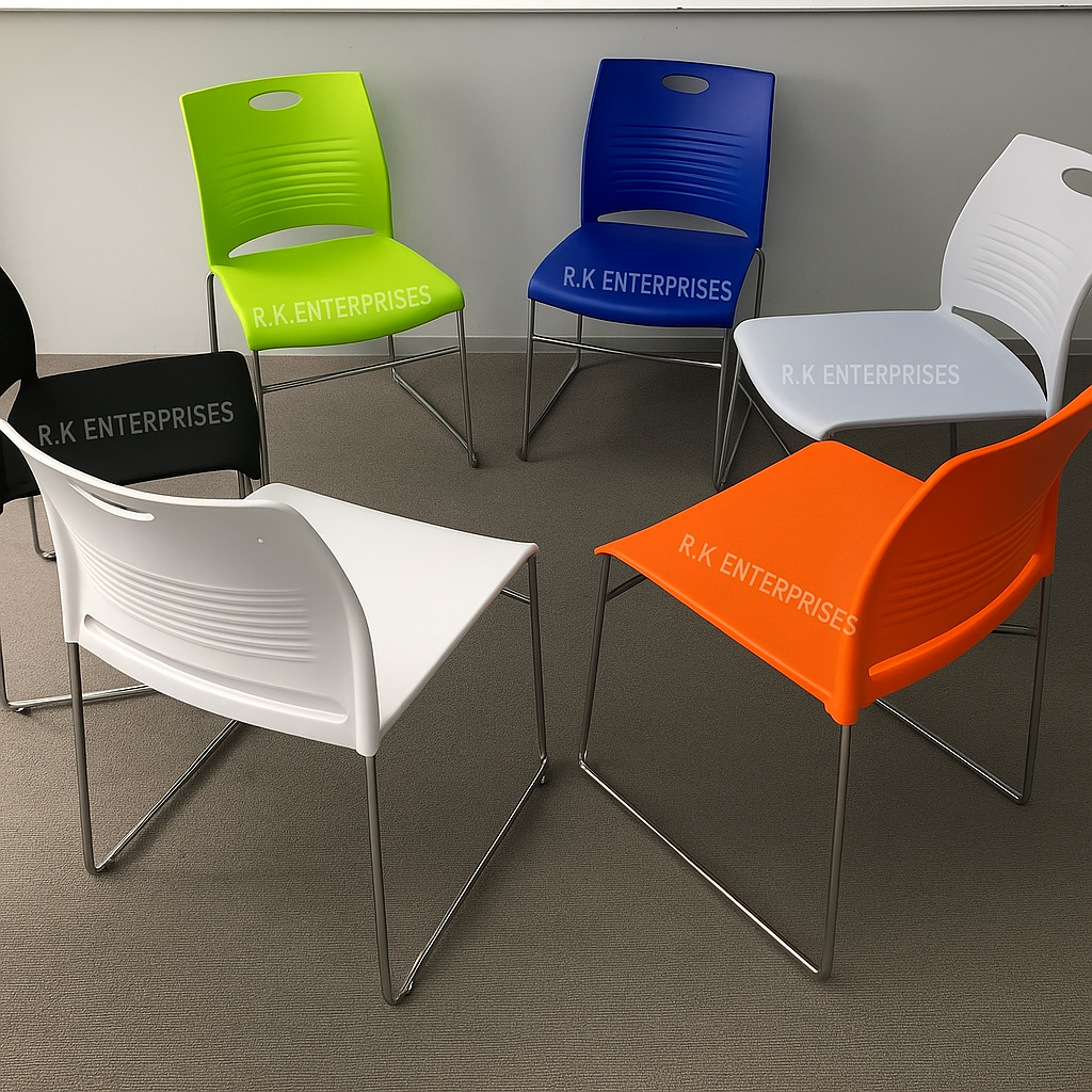 RK-104-Dinning Chairs Steel Solid Plastic Imported Chair