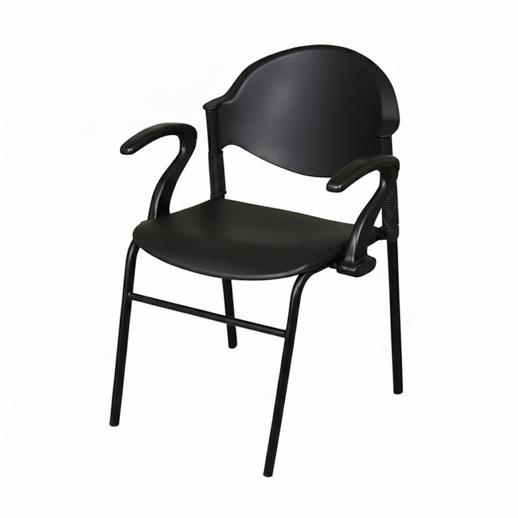 Model B-02-A – Stylish Visitor & Study Chair with Armrests  