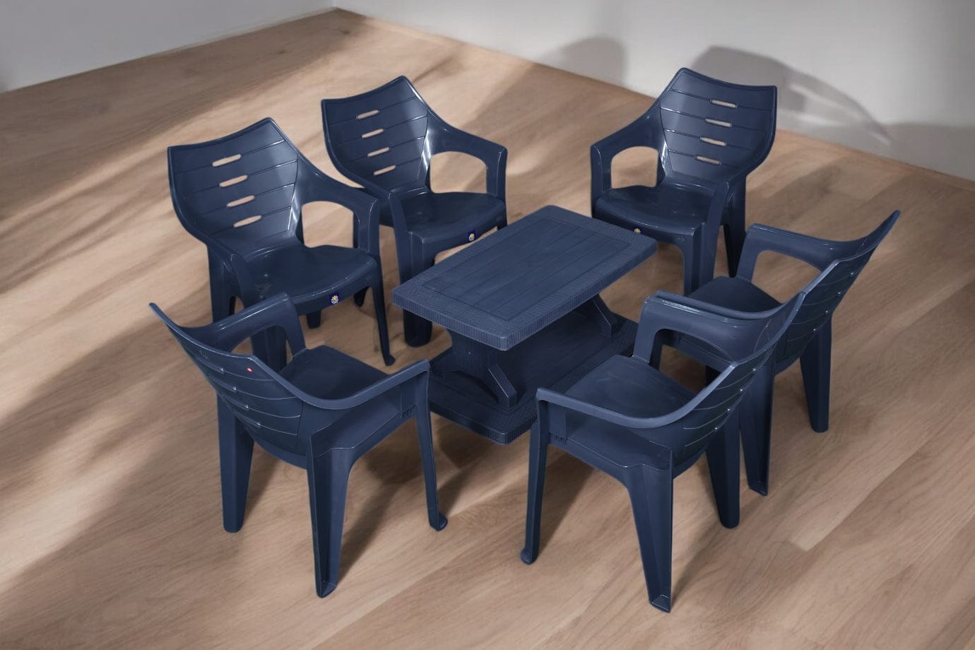 Elegance Chair Set with BP-335 Rattan Double Shelf Table thumbnail 3