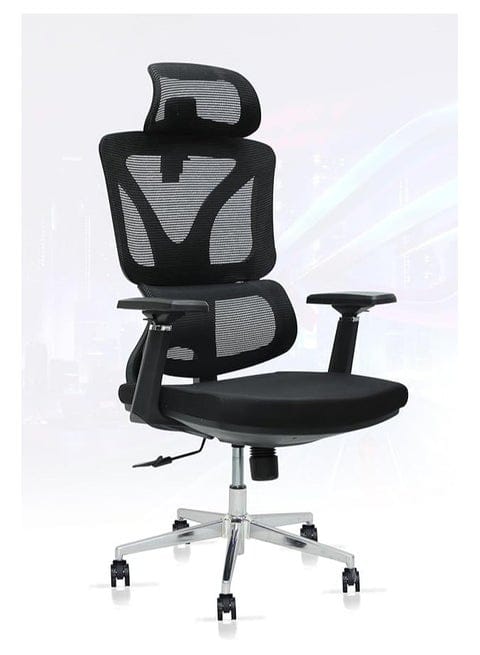 RK-P716 – High Back Mesh Ergonomic Revolving Chair | Adjustable Headrest & Lumbar Support   thumbnail 4