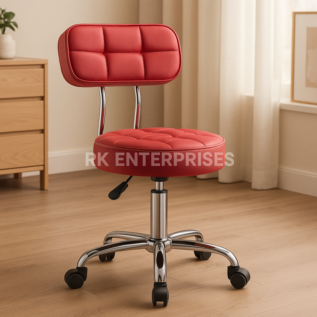 RK Red Revolving Chair – Stylish Comfort for Modern Spaces
