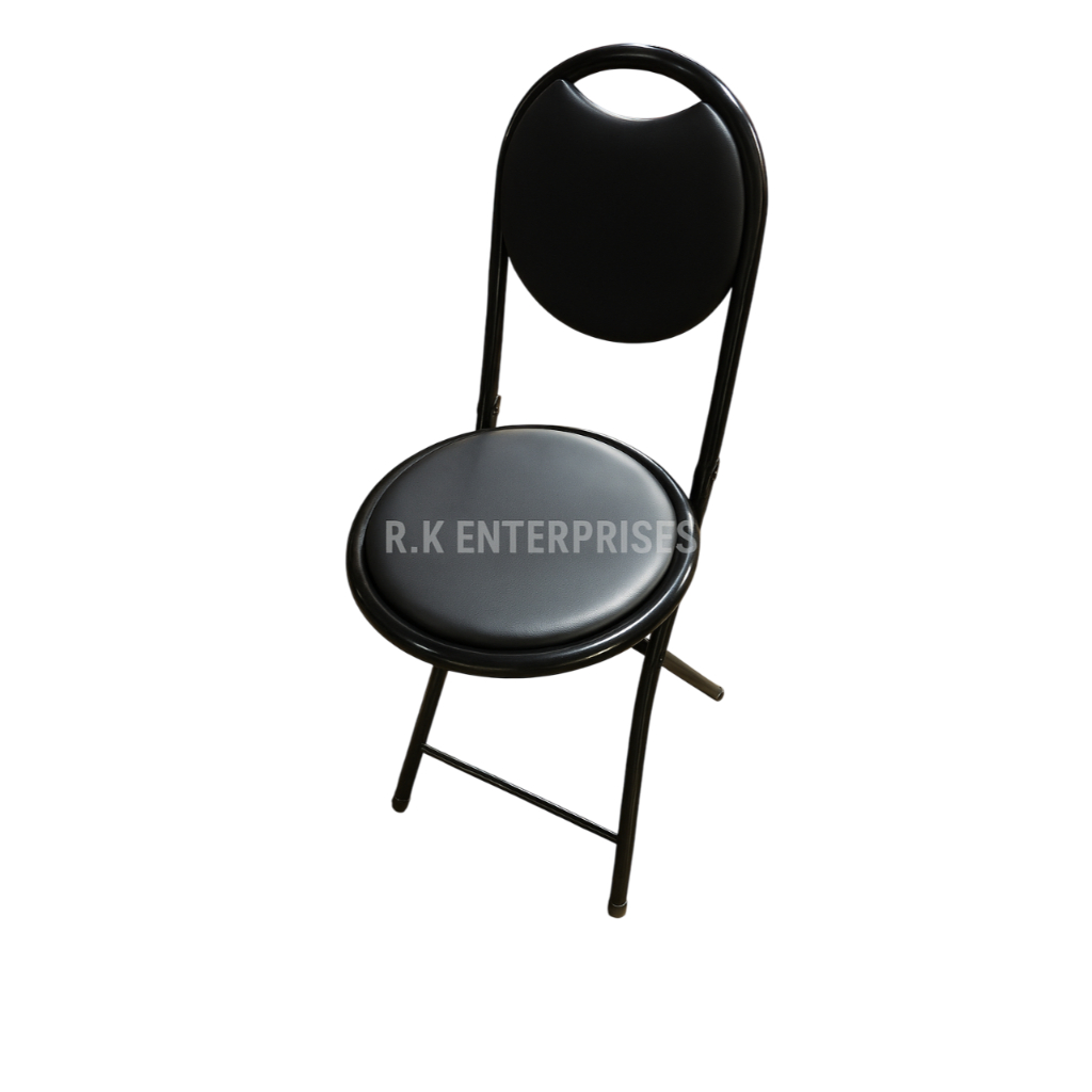  RK Enterprises – Black Padded Folding Chair