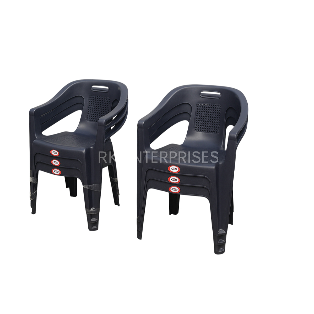 RK-B102 Plastic Arm Chair – Heavy Duty & Stackable