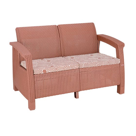 Boss BP-373 Newly Designed Rattan Allegra 2 Seater Sofa with Printed Cushions thumbnail 2