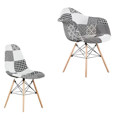 RK-D-932 – Modern Fabric Dining Chair thumbnail 2