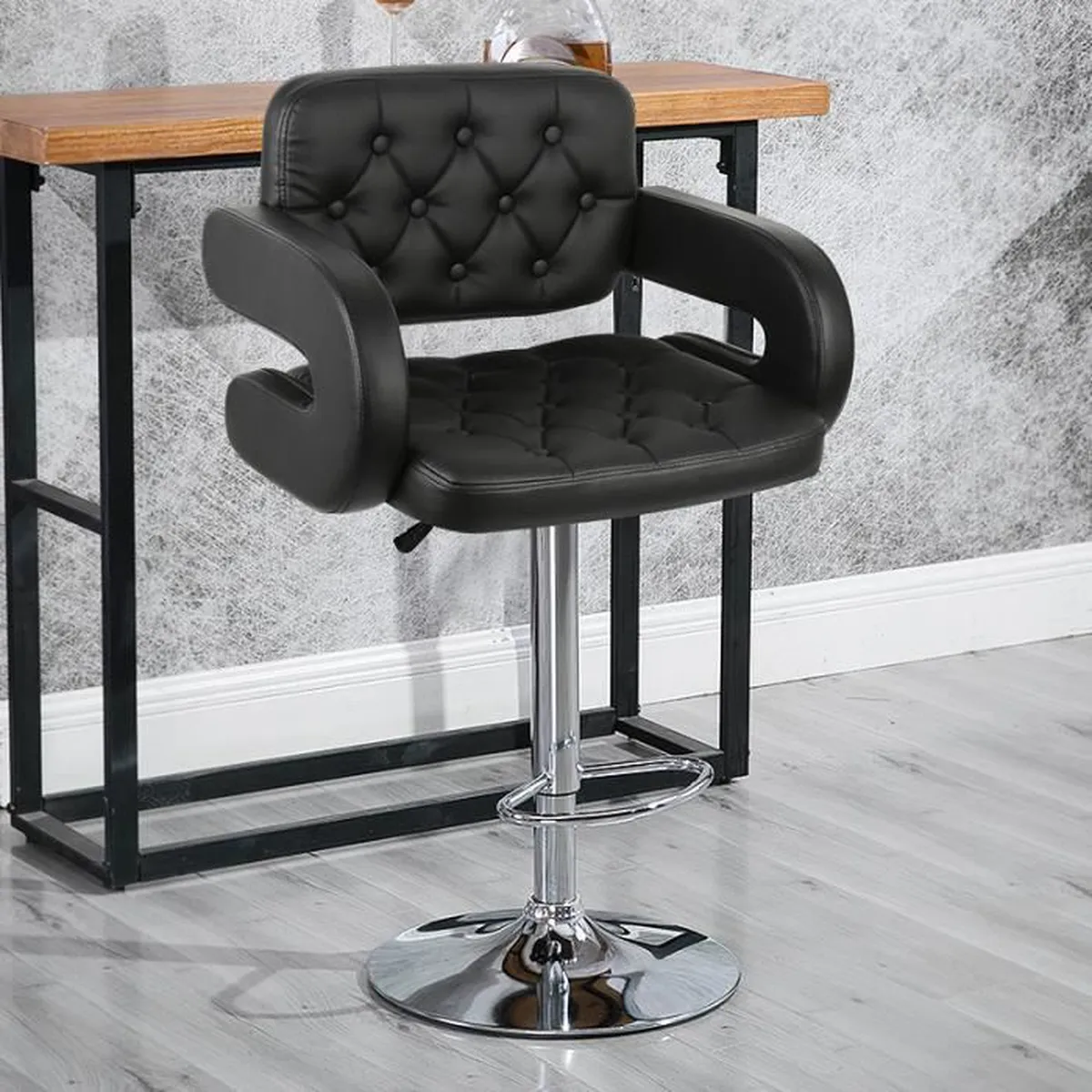 RK Enterprises – Premium Leather Bar Stool (Model: RK-503)